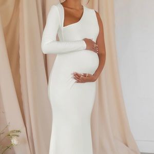 Club L London maternity dress - white - size US 8, UK 12
